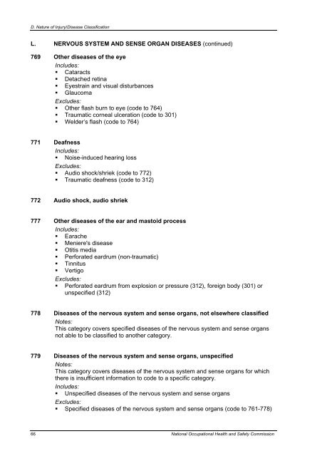 Type of Occurrence Classification System - Safe Work Australia