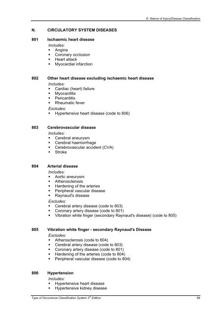 Type of Occurrence Classification System - Safe Work Australia