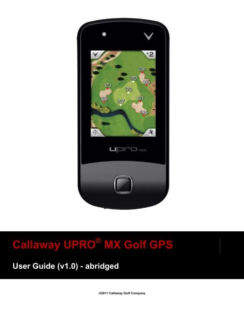 1.2 Charging the Callaway UPRO MX - Callaway Golf