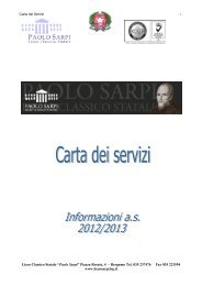 Carta dei servizi 2012-13 - Liceo Classico Statale 