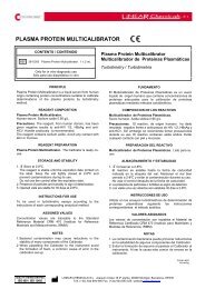 PLASMA PROTEIN MULTICALIBRATOR - LINEAR CHEMICALS