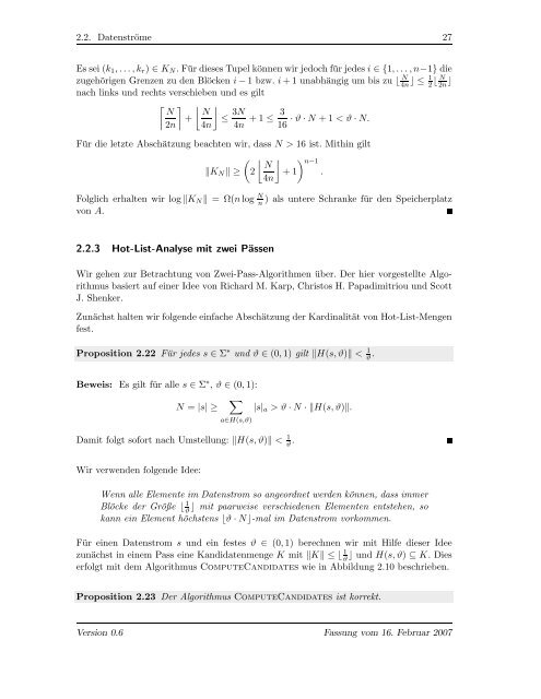 INSTITUTFÃƒÂœRINFORMATIK - Lehrstuhl fÃƒÂ¼r Effiziente Algorithmen ...