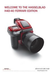 WELCOME TO THE HASSELBLAD H4D-40 FERRARI EDITION