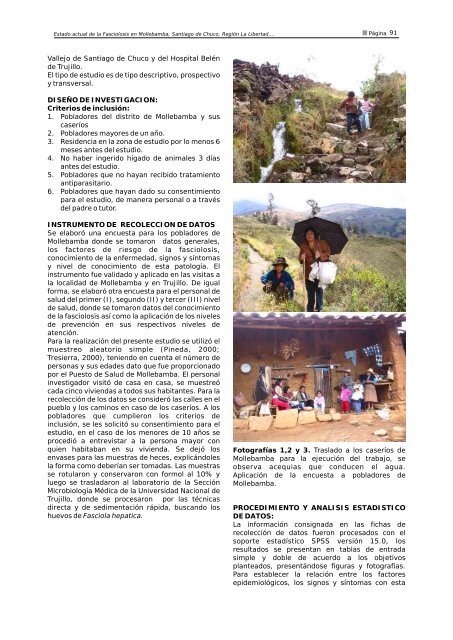 INVESTIGACIONES ORIGINALES - Revista Peruana