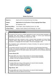 Applications for the Erection of Dual-language Street Signs PDF 57 KB