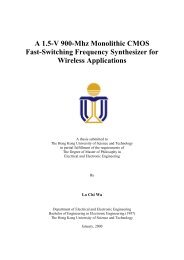 MPhil thesis of Lo Chi Wa - Department of Electronic & Computer ...