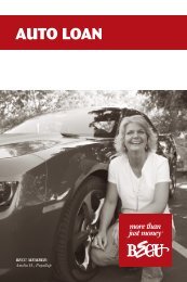 Auto Loan Brochure - BECU