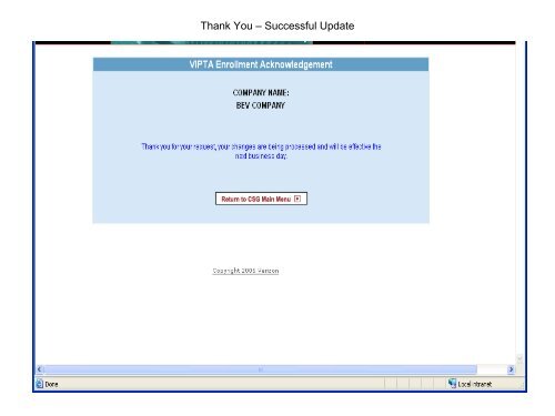 Auto Enrollment Screen Shots - Verizon