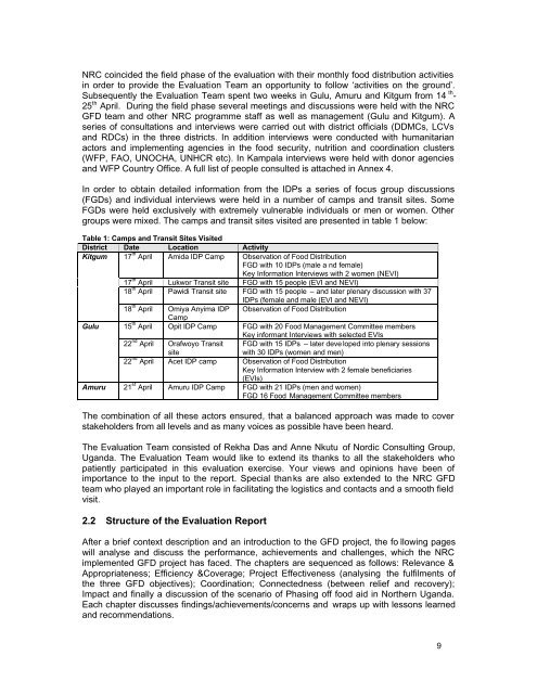 evaluation of general food distribution in northern uganda: gulu ...