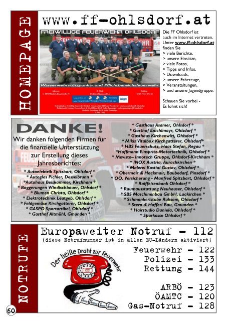 Jahresbericht 2011 - Freiwillige Feuerwehr Ohlsdorf