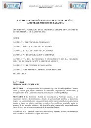 ley de la comisin estatal de conciliacin y arbitraje mdico de tabasco