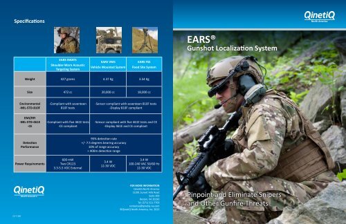 EARS Brochure - QinetiQ North America