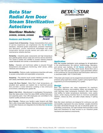 Medium Swing Door Sterilizer - RV Industries