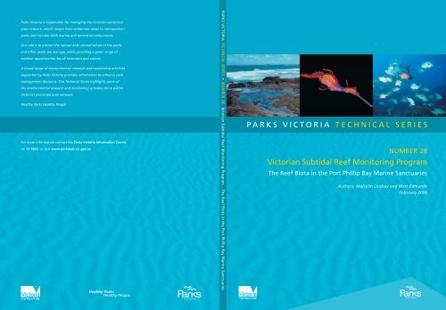 Victorian Subtidal Reef Monitoring Program - Parks Victoria