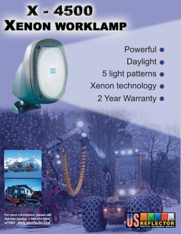 X-4500 Xenon worklamp - US Reflector