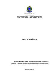 PAUTA TEMÁTICA - Tribunal Regional Federal da 4ª Região