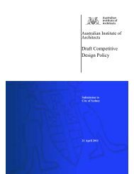 Draft Competitive Design Policy - Australian Institute of Architects