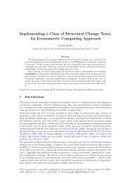 Implementing a Class of Structural Change Tests - Institute for ...