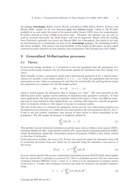 Implementing a Class of Structural Change Tests - Institute for ...