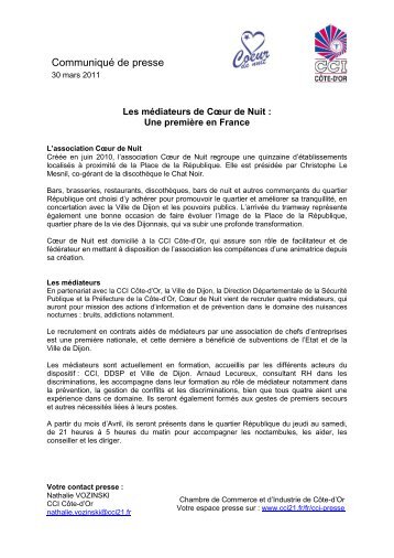 CommuniquÃ© de presse - CCI CÃ´te-d'Or