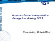 Autotransformer transportation damage found using SFRA