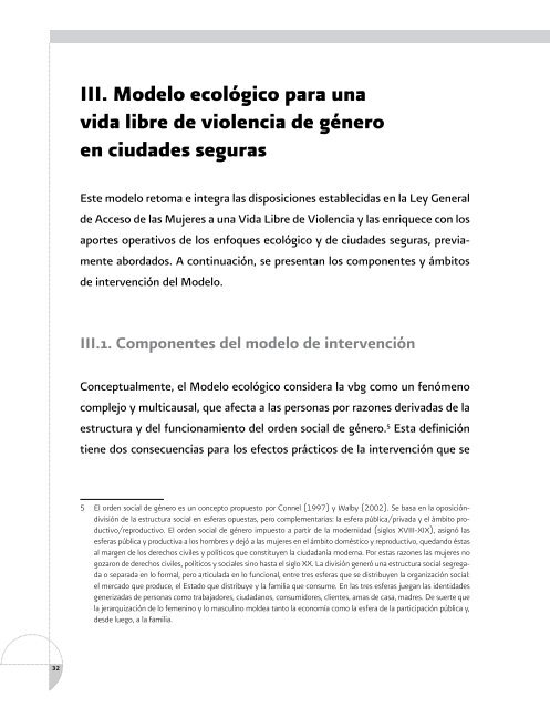 Modelo ecológico - CONAVIM