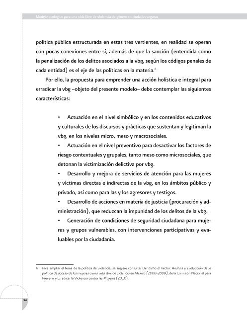 Modelo ecológico - CONAVIM