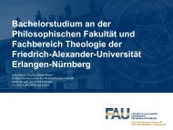 Aufbau des Studiums - Philosophische FakultÃ¤t - Friedrich ...