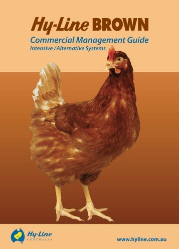 Hy-Line Brown Commercial management guide - Poultry Hub