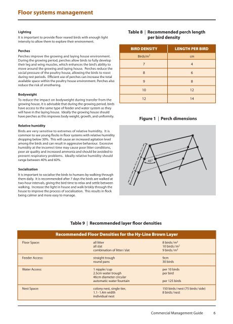 Hy-Line Brown Commercial management guide - Poultry Hub