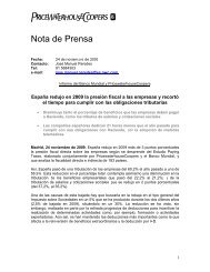 Nota de Prensa - pwc