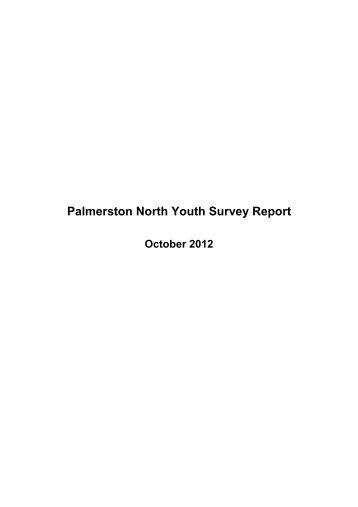 Palmerston North Youth Survey Report - Palmerston North City ...