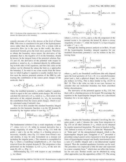 Calculation of the Maxwell stress tensor and the Poisson-Boltzmann ...