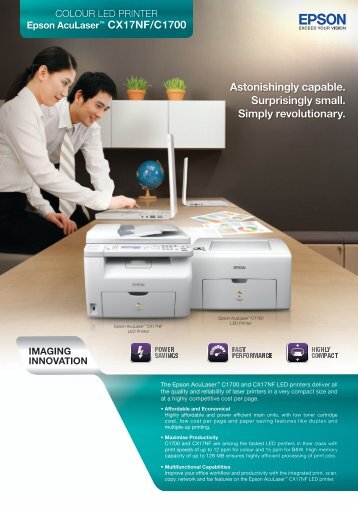 Epson AcuLaserâ¢ CX17NF/C1700