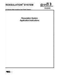 Application Instructions - Dryvit