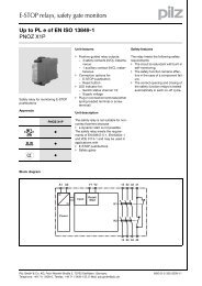 E-STOP relays, safety gate monitors