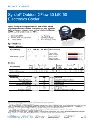 SynJetÂ® Outdoor XFlow 30 L50-50 Electronics Cooler - Nuventix