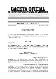 Reglamento Nº 1 de la Ley Orgánica de la Administración ...