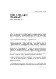 PACTO ENTRE MUJERES SORORIDAD(*)