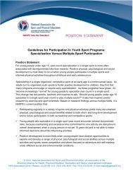 Guidelines for Participation in Youth Sport Programs ... - AAHPERD