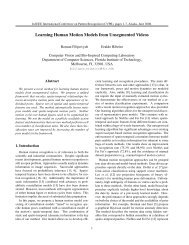 Learning Human Motion Models from Unsegmented Videos