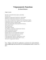 Trigonometric Functions