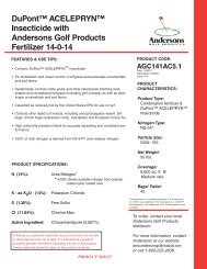 DuPont™ ACELEPRYN™ Insecticide with Andersons Golf Products ...