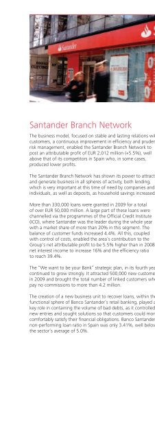 Annual report 2009 - Santander