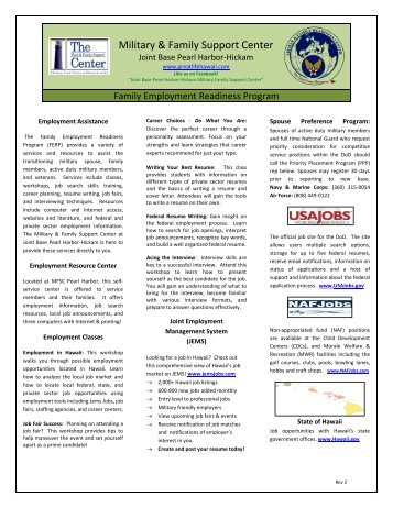 Employment Newsletter - Hawaii Navy MWR