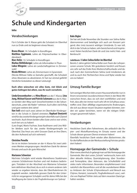 Ausgabe 04/10 - Oberthal