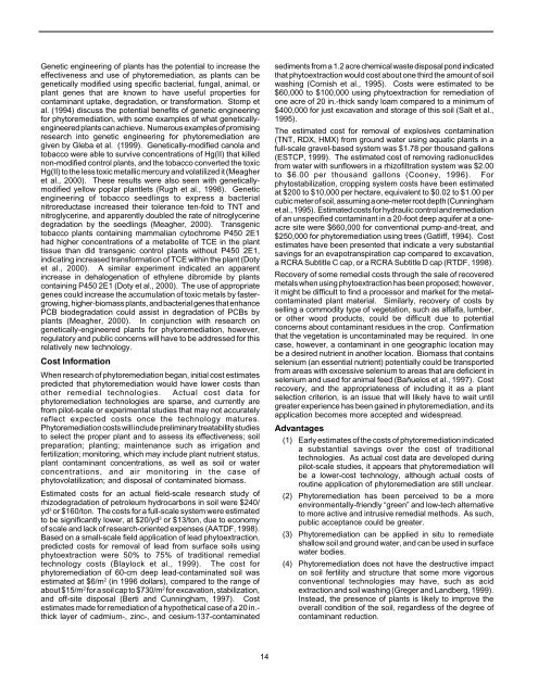 Ground Water Issue - Plant Tissue Culture Research at the Univ. of ...