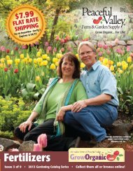 To Download Catalog PDF - Peaceful Valley Farm Supply