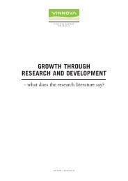 Growth through Research and Development - what does ... - Vinnova