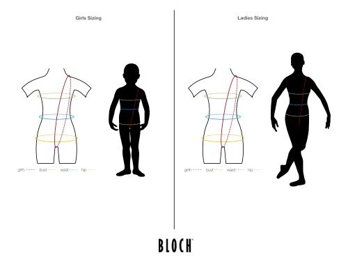 Bloch Dancewear Size Chart